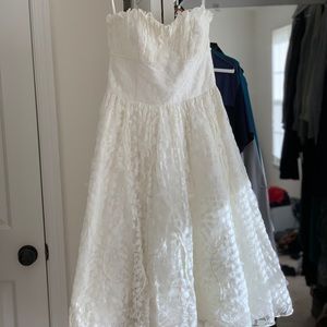 Kirstie Kelly Tea length white dress